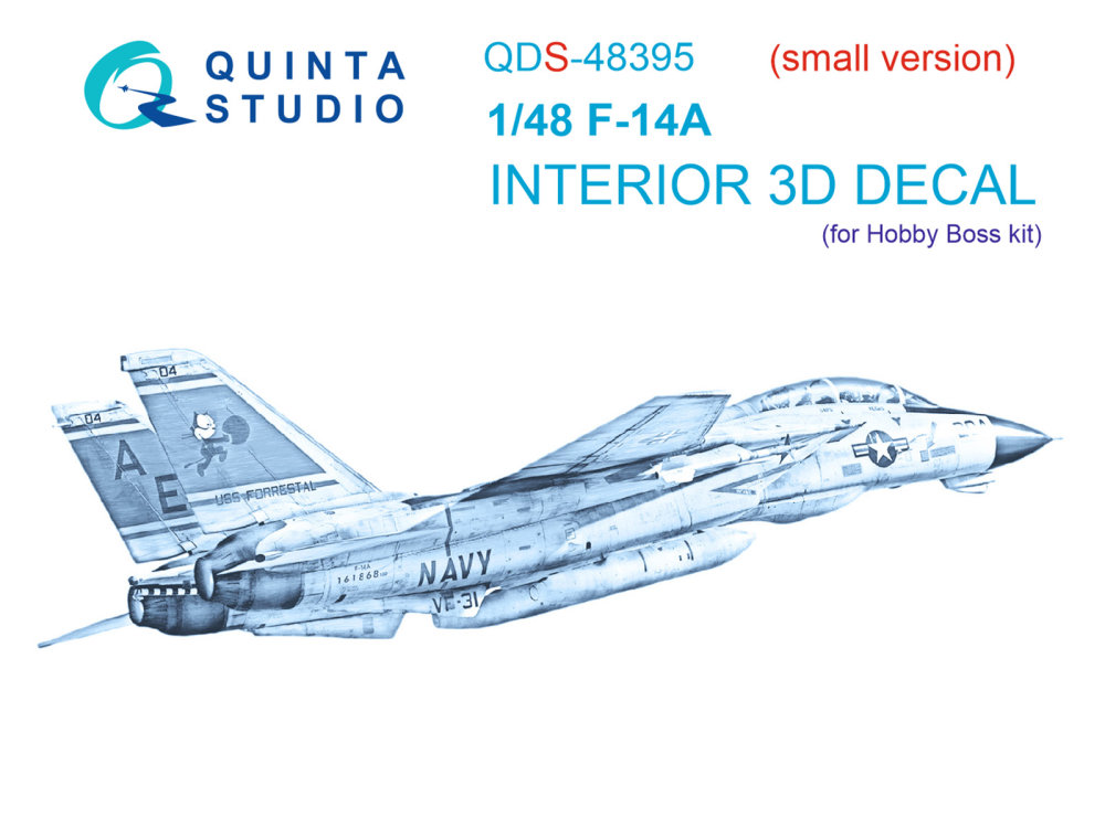 1/48 F-14A 3D-Print.&col.Interior (HOBBYB) SMALL