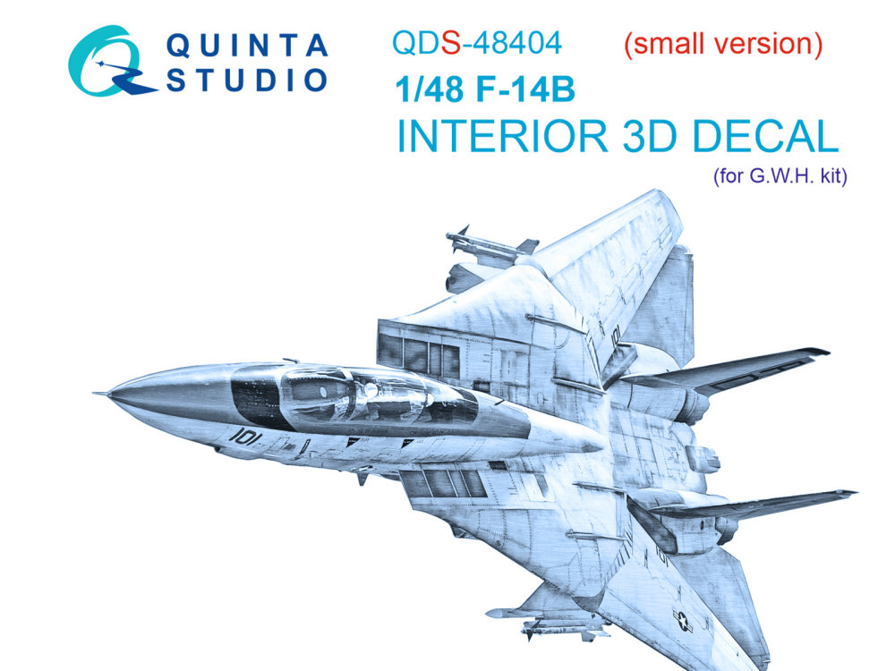 1/48 F-14B 3D-Print.&col.Interior (GWH) SMALL