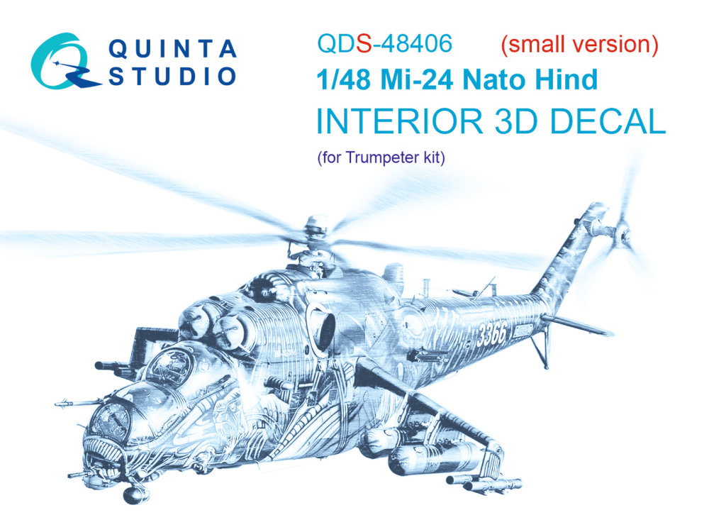 1/48 Mi-24 Nato Hind 3D-Print.&col.Interior (TRUM)