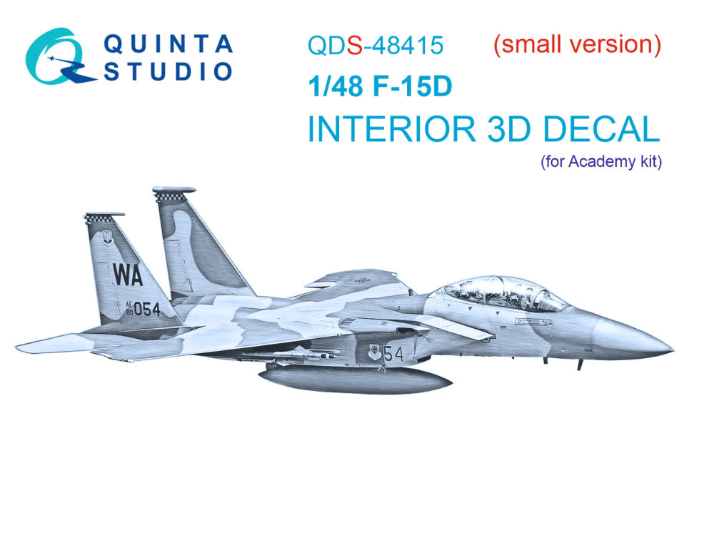 1/48 F-15D 3D-Print.&col.Interior (ACAD) SMALL