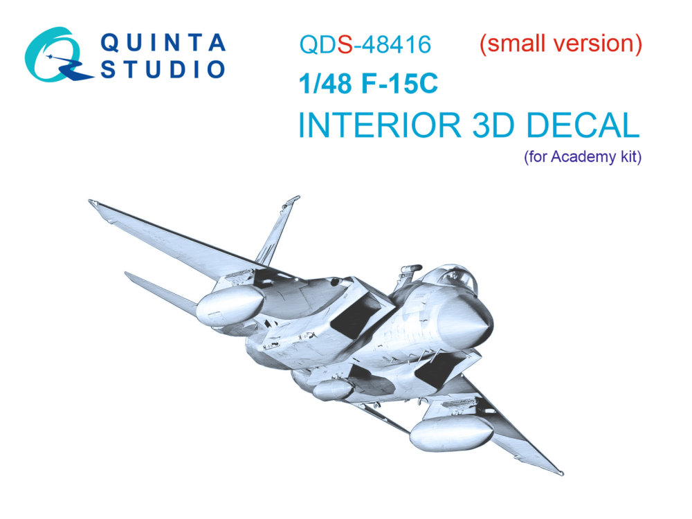 1/48 F-15C 3D-Print.&col.Interior (ACAD) SMALL