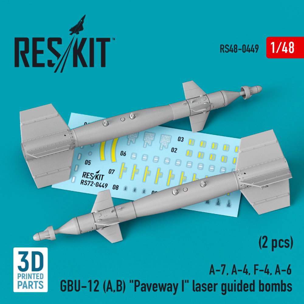 1/48 GBU-12 A,B Paveway I laser guided bombs (2x)