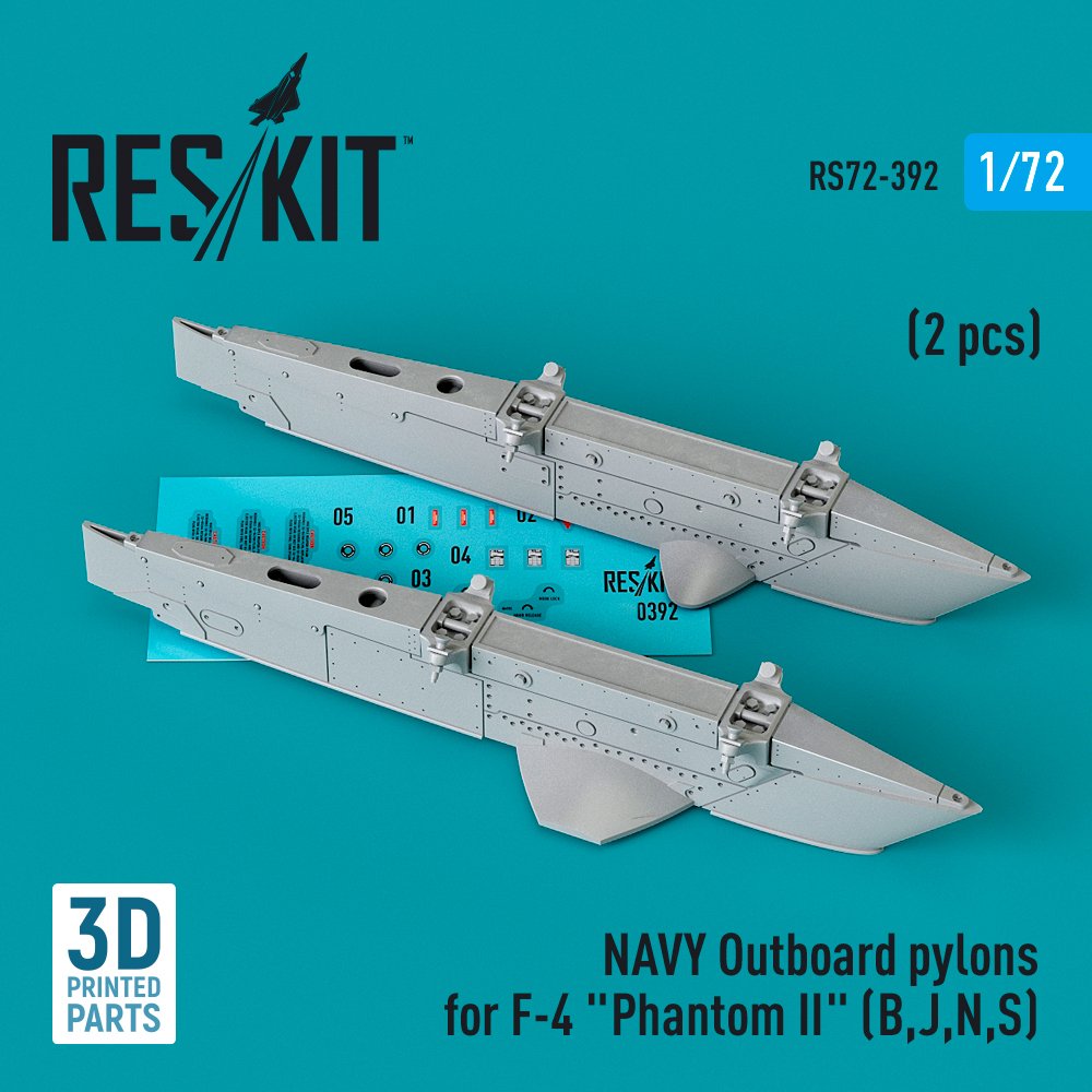 1/72 NAVY Outboard pylons F-4 'Phantom II' B,J,N,S