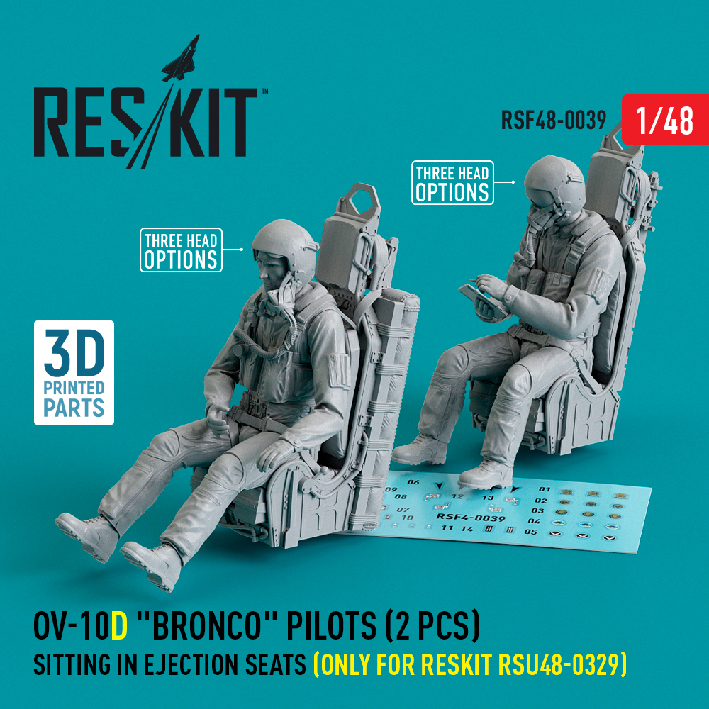 1/48 OV-10D 'Bronco' pilots sitting in eject.seats