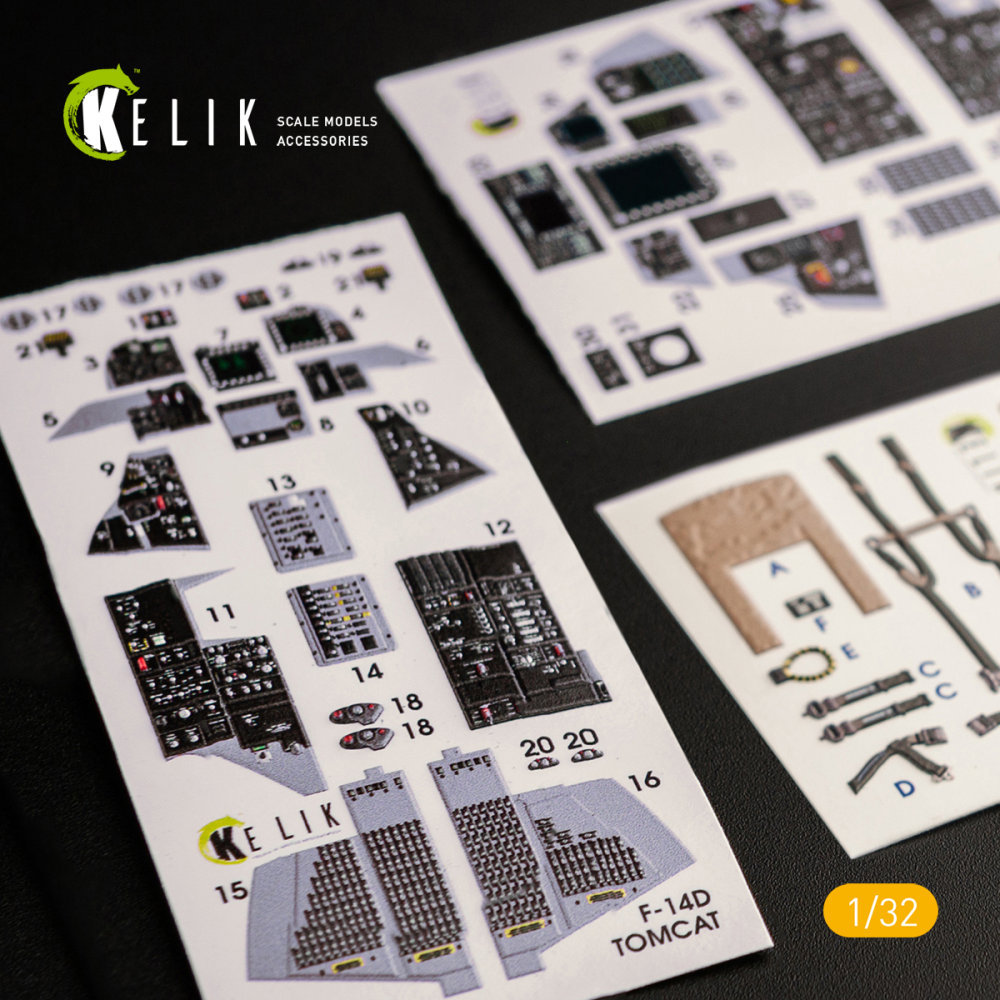 1/32 F-14D Super Tomcat interior 3D (TRUMP)