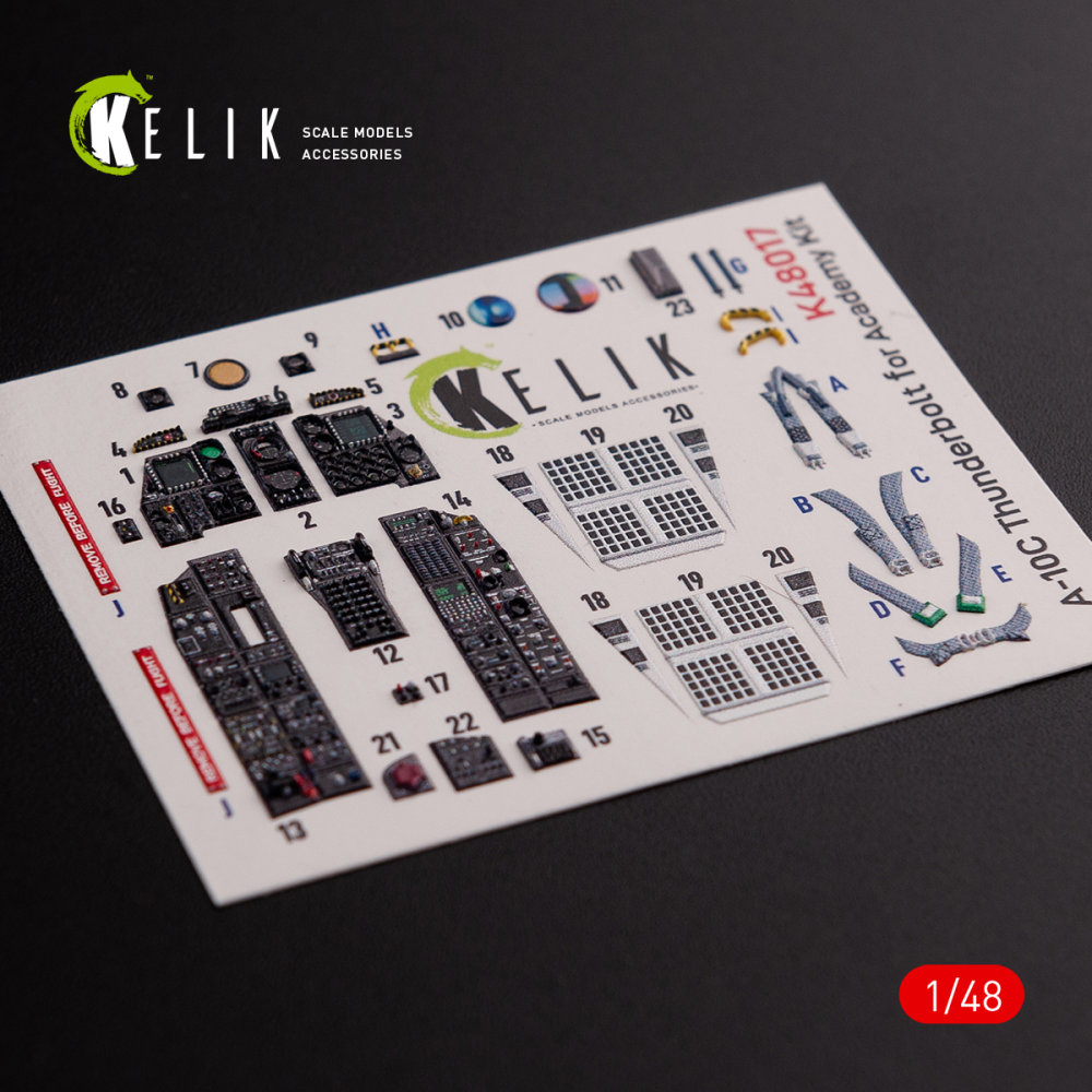 1/48 A-10C 'Thunderbolt' interior 3D decals (ACAD)