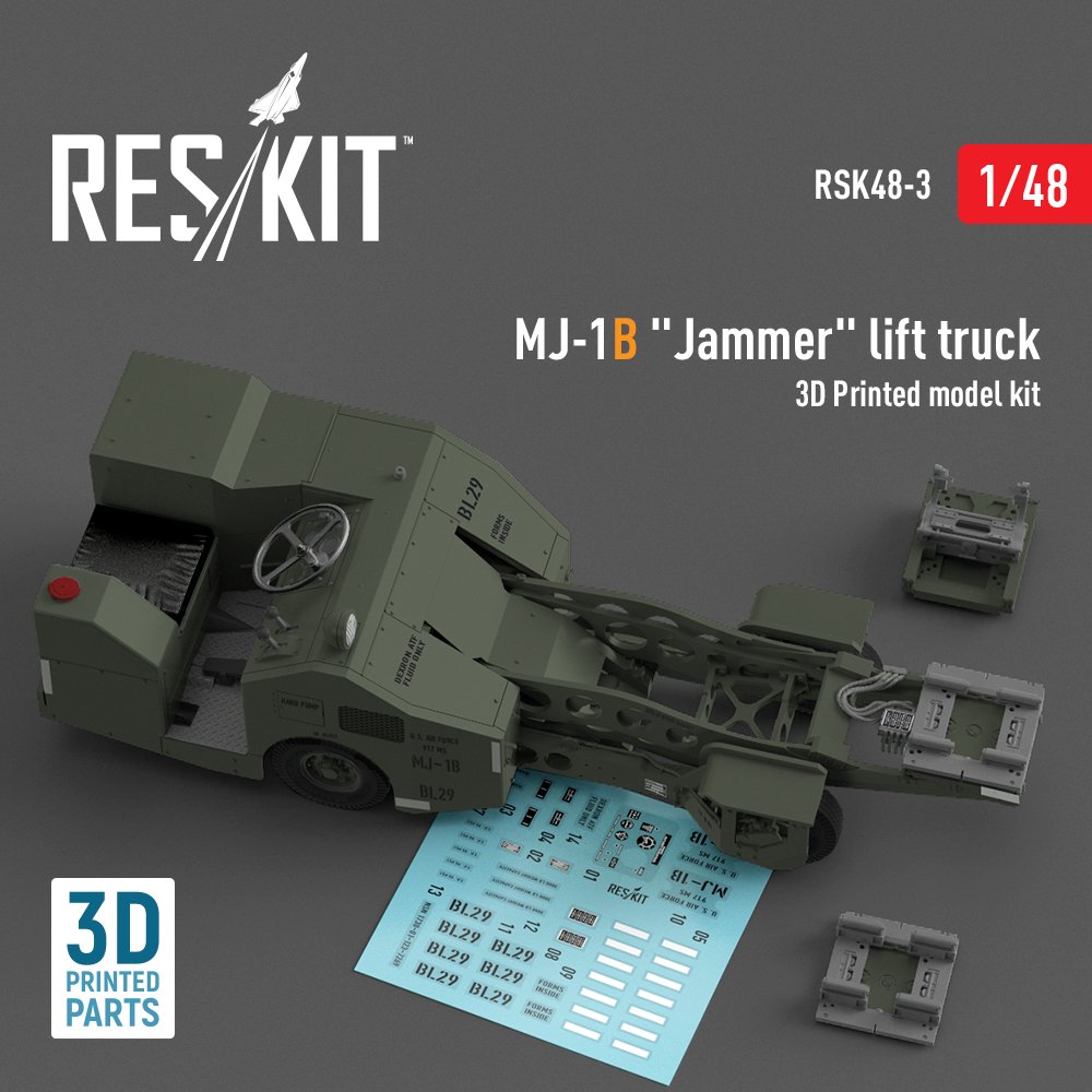 1/48 MJ-1B 'Jammer' lift truck (3D Printed model)