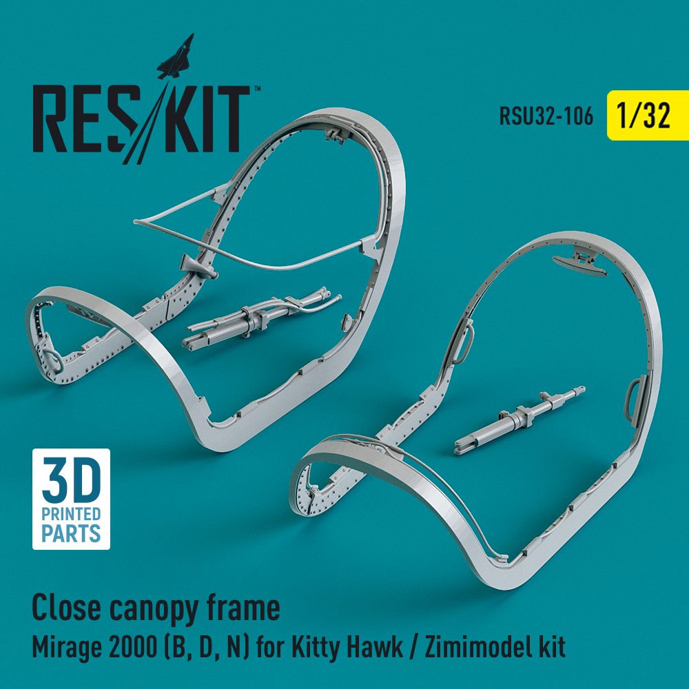 1/32 Close canopy frame Mirage 2000 B,D,N (KITTYH)