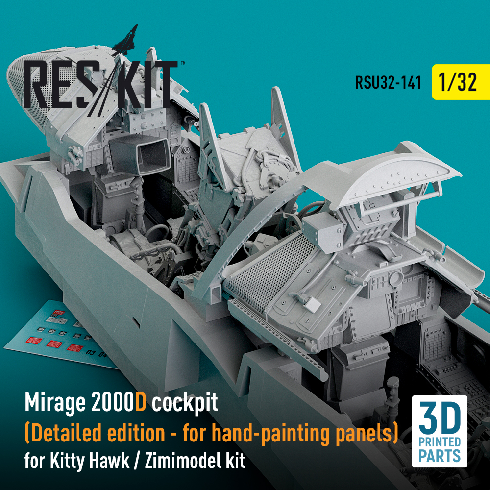 1/32 Mirage 2000D cockpit - Detailed edit.(KITTYH)