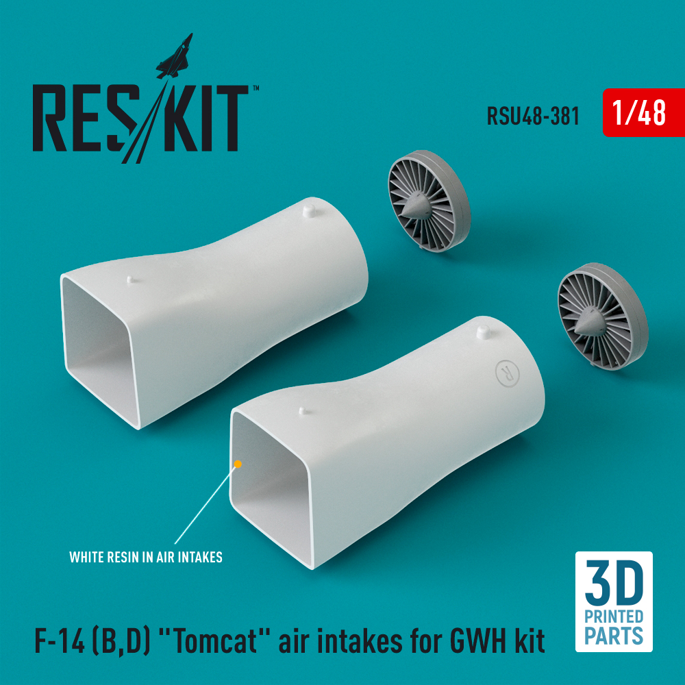 1/48 F-14 (B,D) 'Tomcat' air intakes GWH 3D Print 