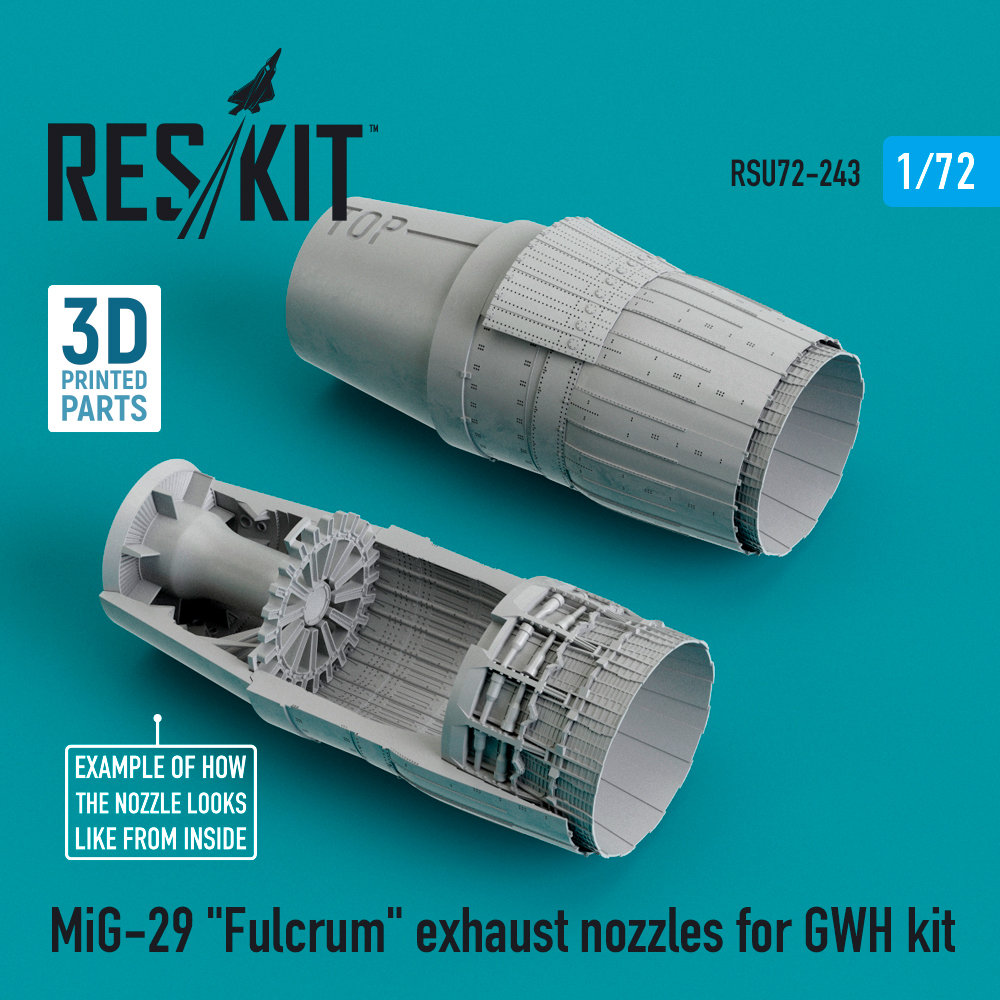 1/72 MiG-29 'Fulcrum' exhaust nozzles (GWH)