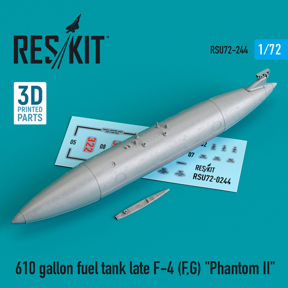 1/72 610 gallon fuel tank late F-4 (F,G) Phant. II