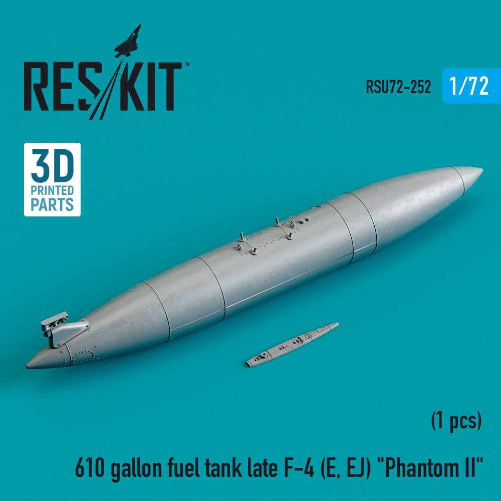 1/72 610 gallon fuel tank late F-4 (E, EJ) Ph.II