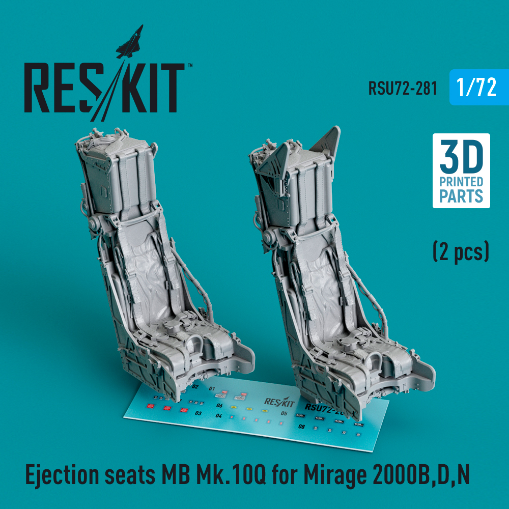 1/72 Eject.seats MB Mk.10Q Mirage 2000B/D/N (2 x)