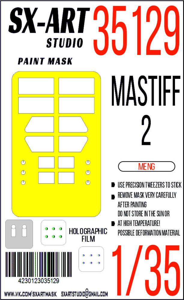 1/35 Paint mask Mastiff 2 (MENG)