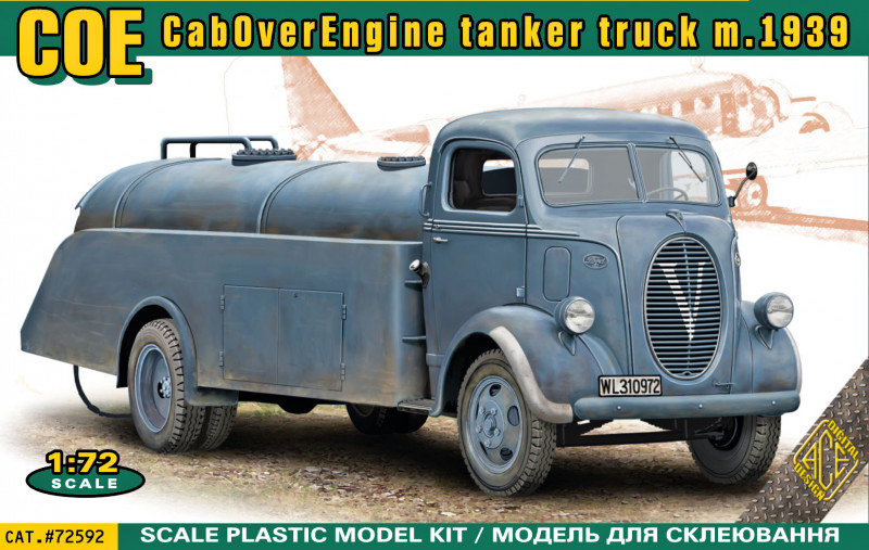 1/72 CabOverEngine (COE) tanker truck m.1939