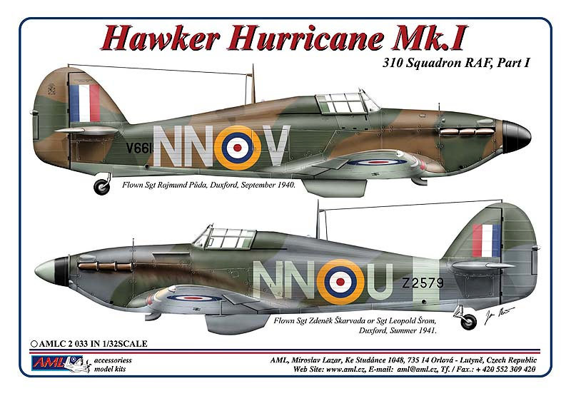 1/32 Decals 310 th Squadron RAF, Part I