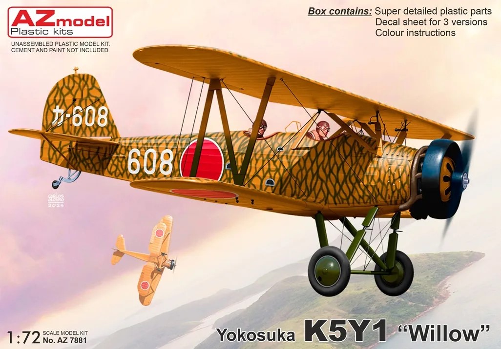 1/72 Yokosuka K5Y1 'Willow' (3x camo)