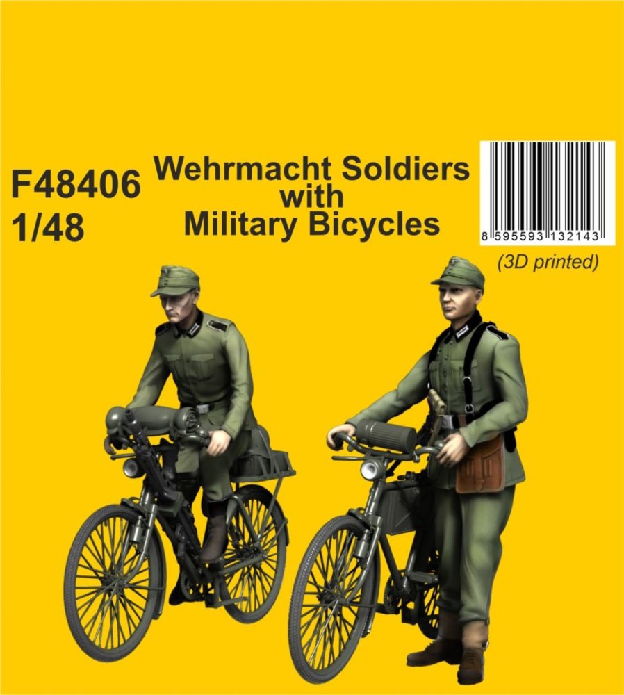 1/48 Wehrmacht Soldiers with Military Bicycles