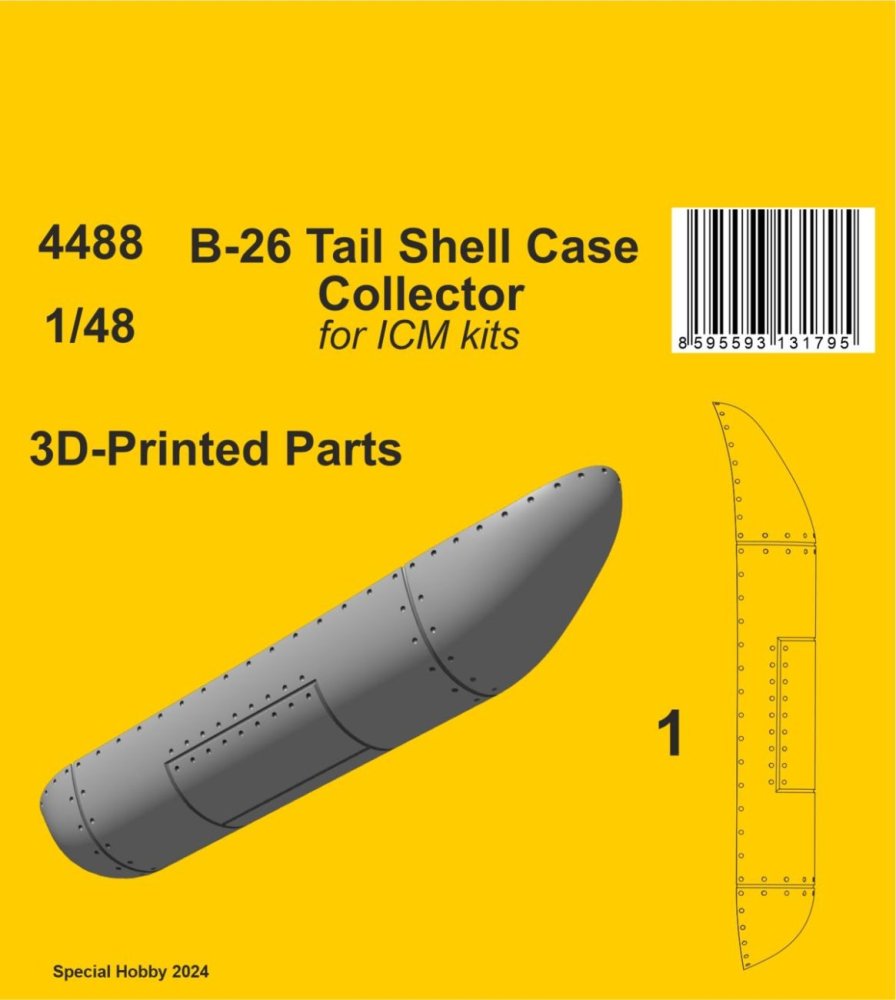 1/48 B-26 Tail Shell Case Collector (ICM)