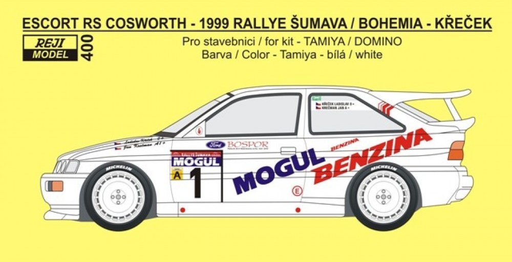 1/24 Ford Escort RS Cosworth Rallye Šumava 1999