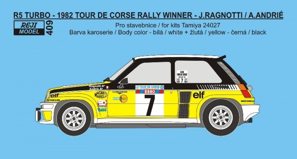 1/24 R5 Turbo Tour de Corse 1982 Ragnotti