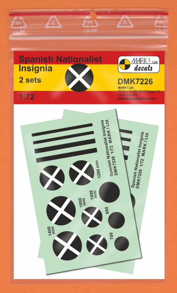 1/72 Decals Spanish Nationalist Insignia (2 sets)