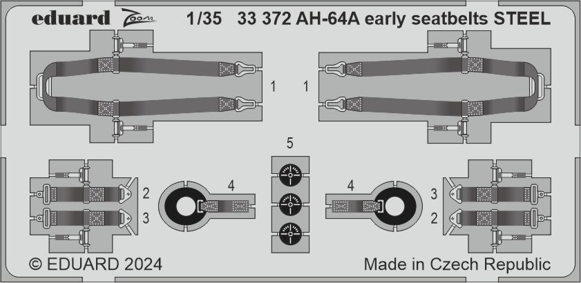 SET AH-64A early seatbelts STEEL (TRUMP)