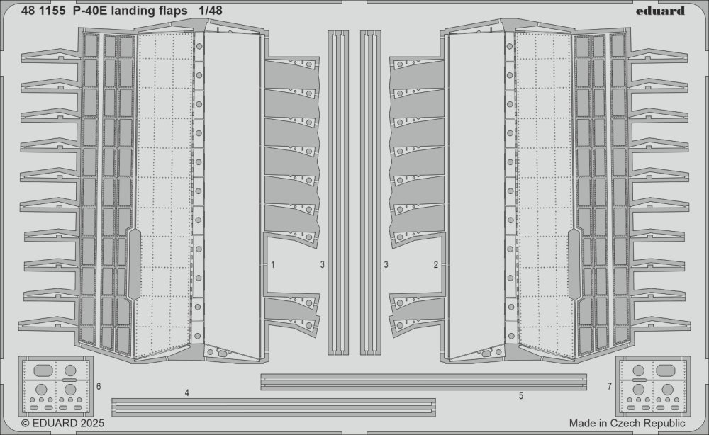 SET P-40E landing flaps (EDU)