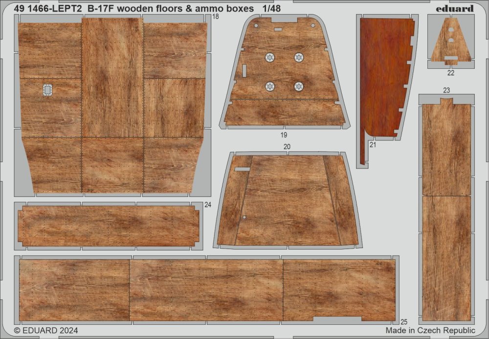 SET B-17F wooden floors & ammo boxes (EDU)