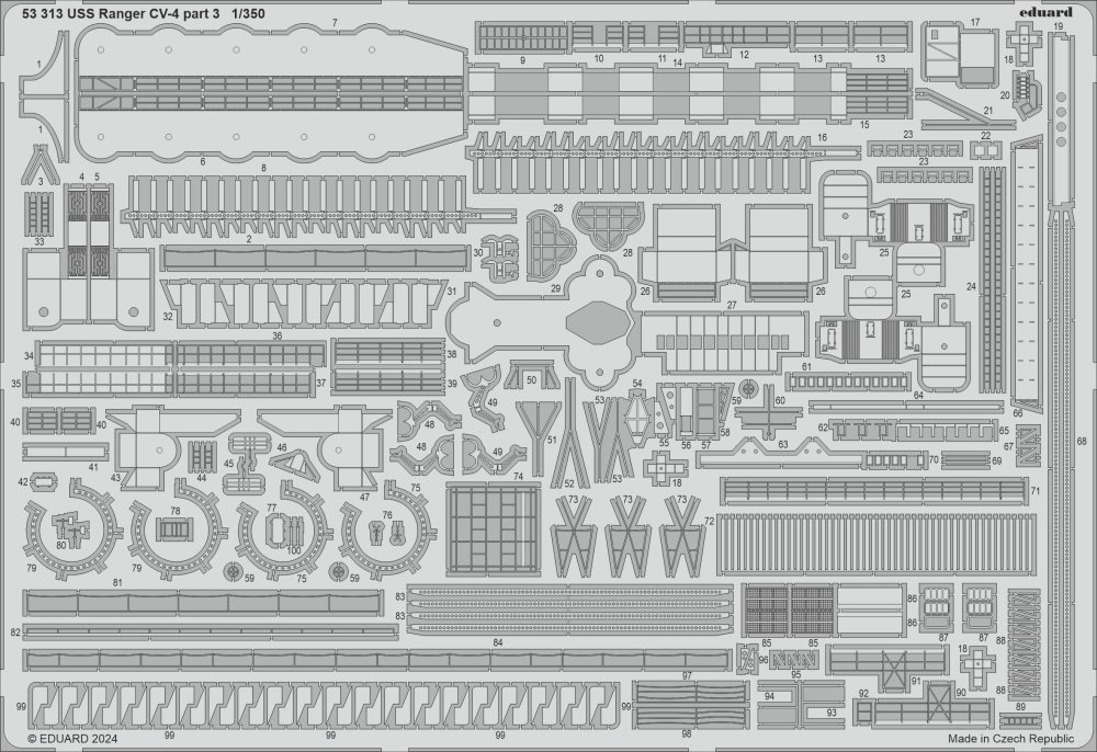 1/350 USS Ranger CV-4 part 3 (TRUMP)