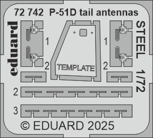 SET P-51D tail antennas STEEL