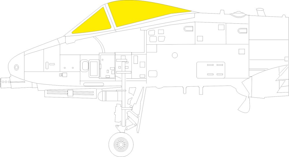 Mask 1/48 A-10A (G.W.H.)