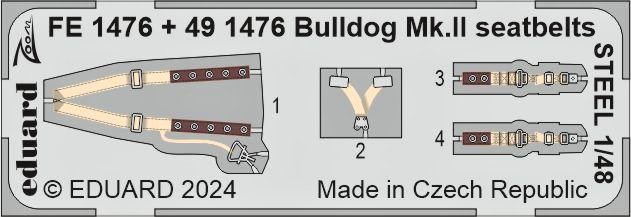 1/48 Bulldog Mk.II seatbelts STEEL (AIRF)