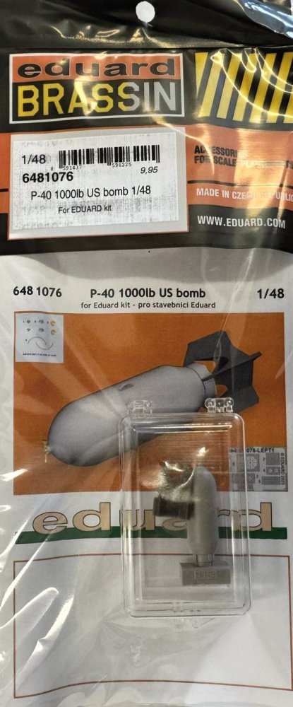 BRASSIN 1/48 P-40 1000lb US bomb (EDU)