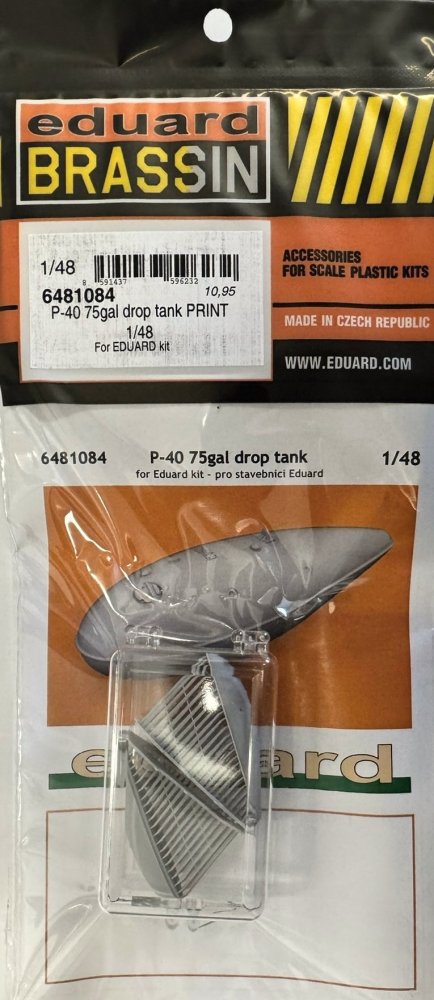 BRASSIN 1/48 P-40 75gal drop tank PRINT (EDU)