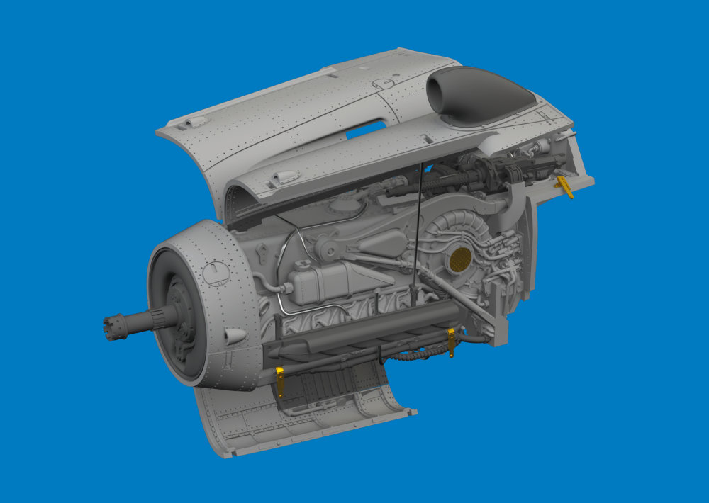 BRASSIN 1/72 Bf 109G-10 Erla engine PRINT (EDU)