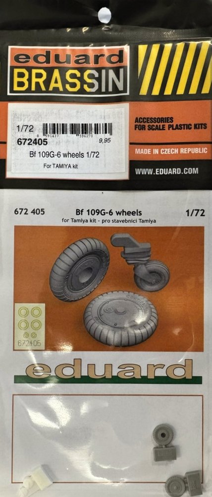 BRASSIN 1/72 Bf 109G-6 wheels (TAM)