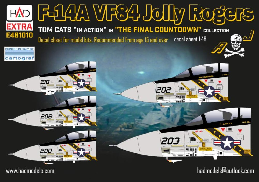 1/48 Decal F-14A VF-84 'The final countdown' 