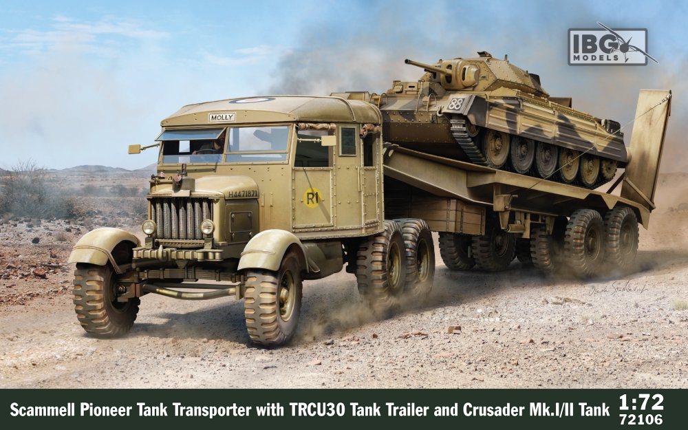 1/72 Scammel Transporter w/ TRCU30&Crusader MkI/II