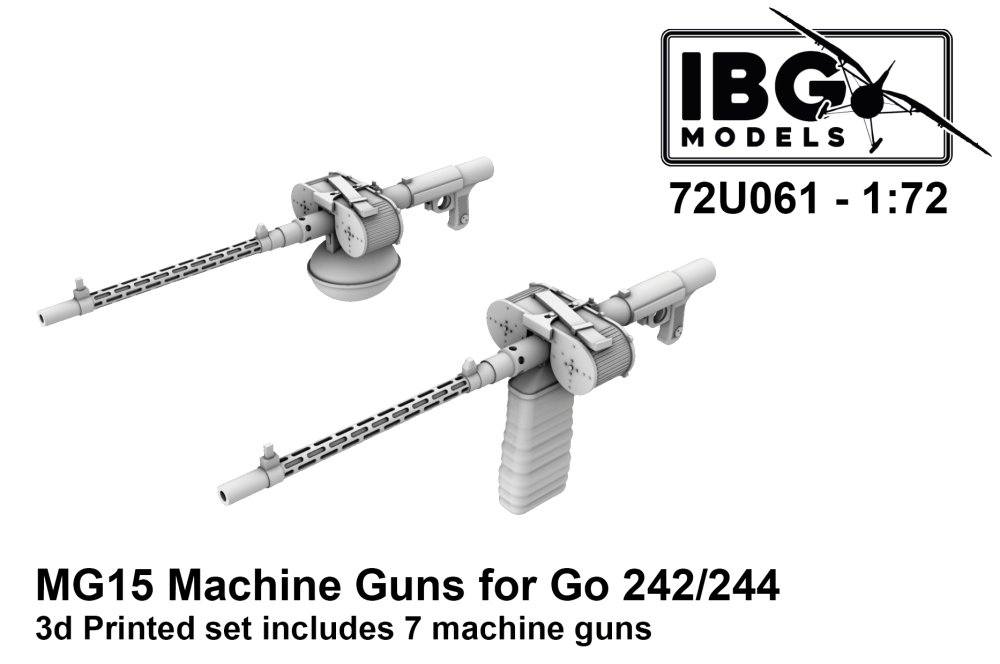 1/72 MG15 Machine Guns for Go 242/244