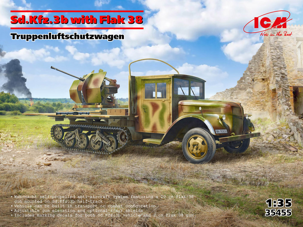 1/35 Sd.Kfz.3b with Flak 38 AA Gun