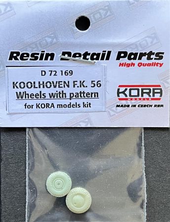 1/72 Koolhoven F.K. 56 Wheels w/ pattern (KORA)