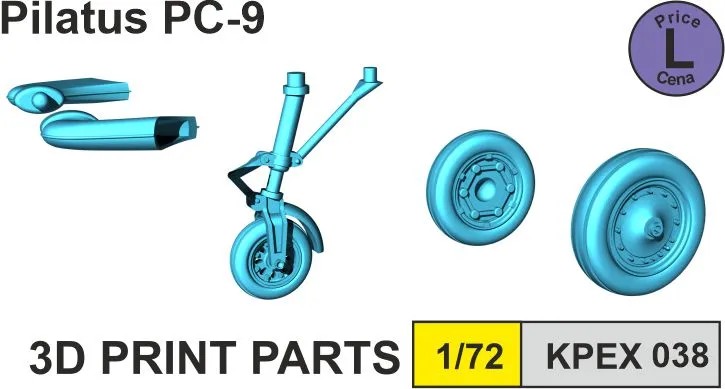 1/72 Pilatus PC-9 wheels & exhausts