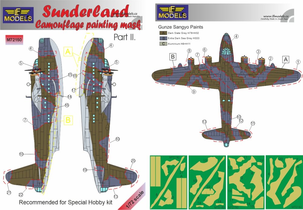 1/72 Mask Sunderland Camouflage painting Pt.II