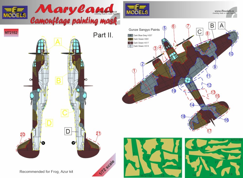 1/72 Mask Maryland Camouflage Painting Part II.