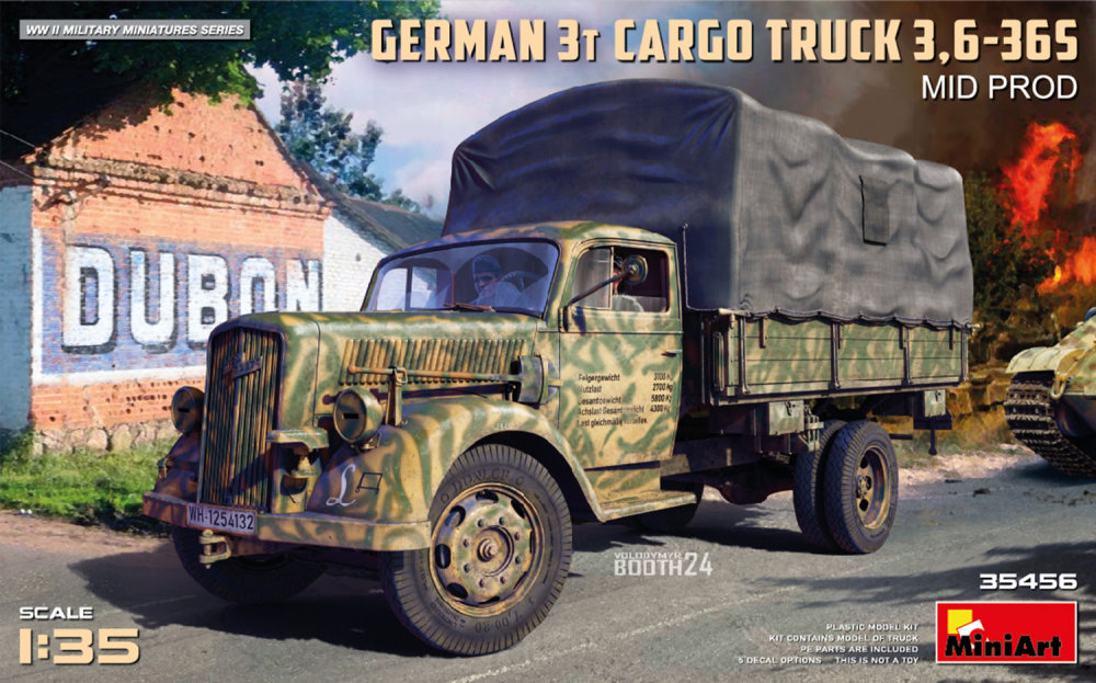 1/35 German 3t Cargo Truck 3,6-36S Mid Prod