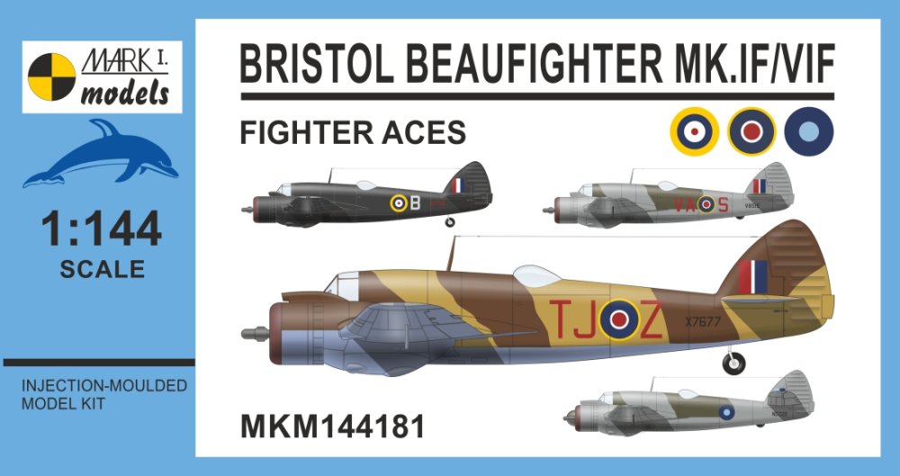 1/144 Bristol Beaufighter Mk.IF/VIF 'Fighter Aces'