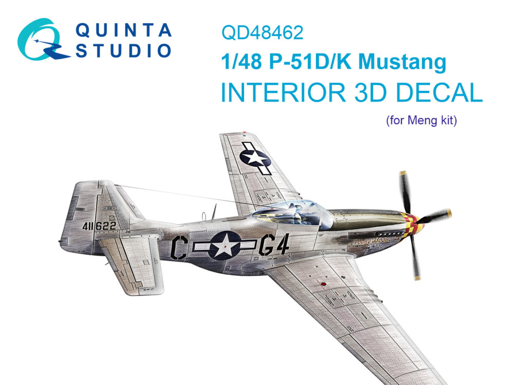 1/48 P-51D/K 3D-Print.&col. Interior (MENG)