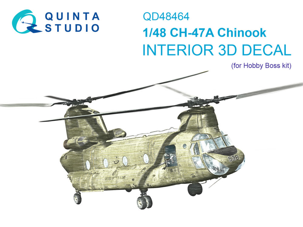 1/48 CH-47A 3D-Print.&col. Interior (HOBBYB)